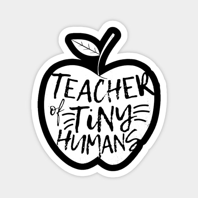 Teacher Of Tiny Humans Funny Preschool Teacher Magnet by marjaalvaro