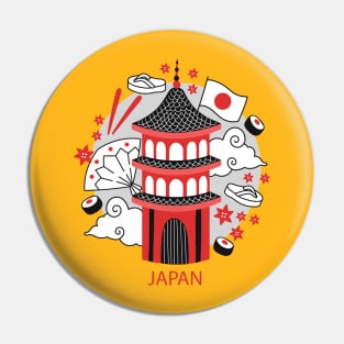 Japan Theme Pin