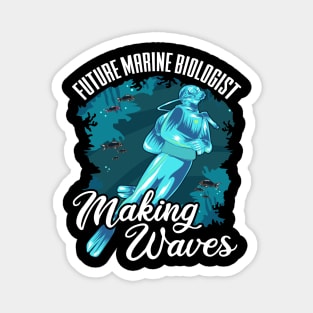 Funny Future Marine Biologist Making Waves Pun Magnet