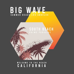 big wave south beach California T-Shirt