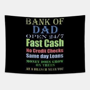 Bank Of Dad Tapestry