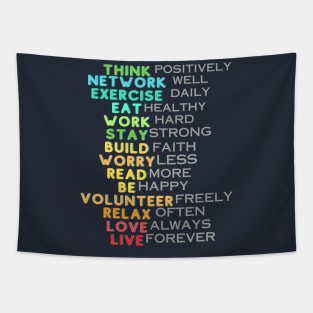 Motivational and Inspirational Quotes Tapestry