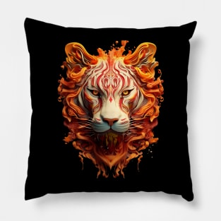 Tiger Paint Pillow