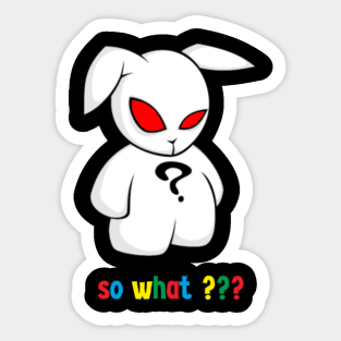 bad bunny , funny sticker  Sticker for Sale by Kiara3000