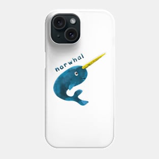 Cute narwhal sea animal for kids Liam Fitzpatrick Phone Case