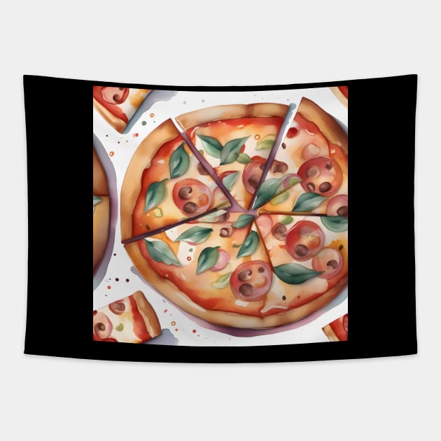 National Pizza Week Tapestry by Oldetimemercan