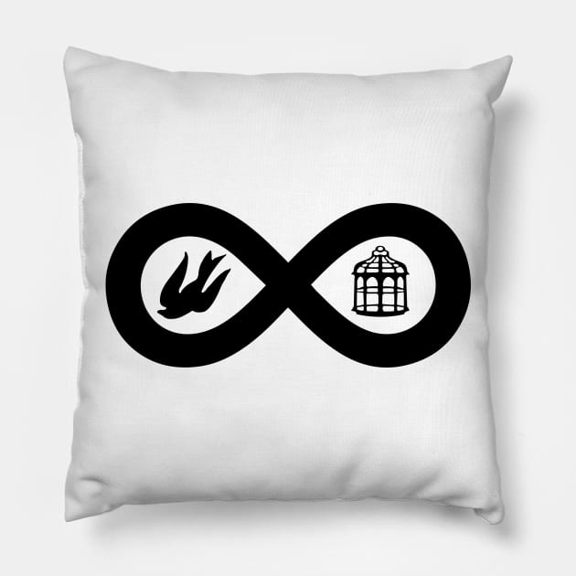 Bioshock Infinite Bird & Cage Pillow by Bukeater