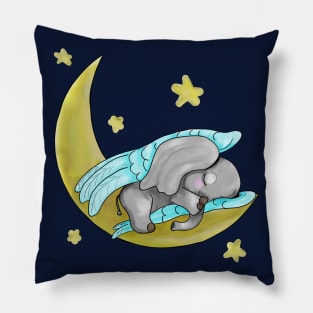 Sleeping baby elephant Pillow