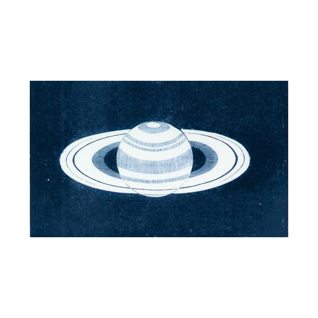 Antique Style Drawing of Saturn by mike11209