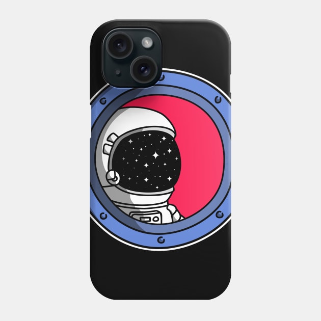 Astronaut Staring Into The Abyss Aesthetic Phone Case by sadpanda