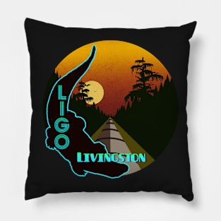 LIGO Livingston - orange Pillow