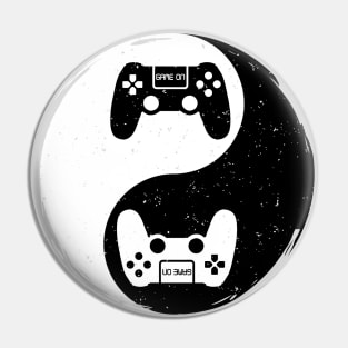 Yin Yang Symbol Gamer Gift Video Game Pin