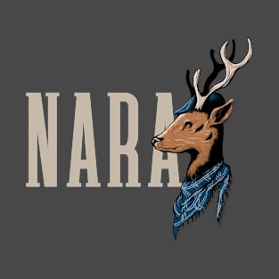 Japanese City Nara Deer Artwork T-Shirt