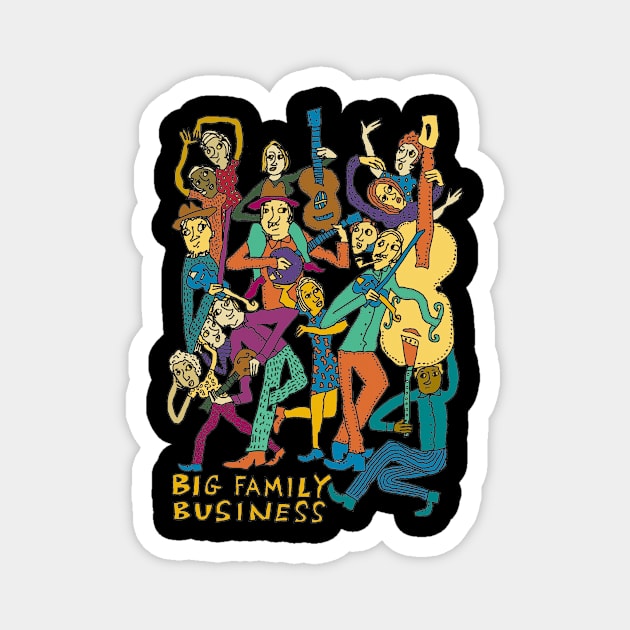 Big Family Business Magnet by sambartlettart