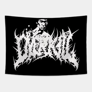 Bruce Lee Over Kill_Death Metal Style (White Color Artwork) T-Shirt Tapestry