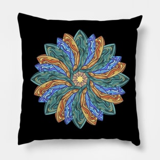 Taco Shell Mandala Pillow