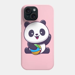 Cute Panda Playing Ball Cartoon Phone Case