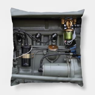 Ferguson 'Lenfield' Tractor Motor, Close up classic diesel power Pillow