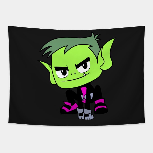 Teen Titan: Beastboy Tapestry by JamesCMarshall