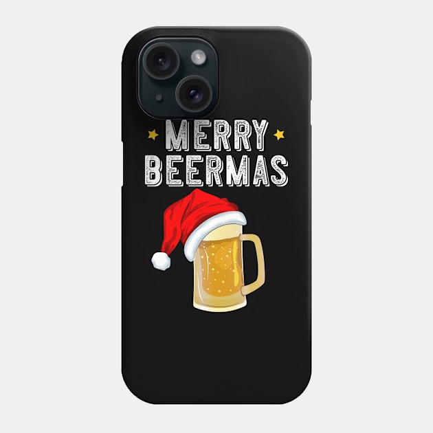 Christmas Beer Merry Beermas Drinking Team Phone Case by ZNOVANNA