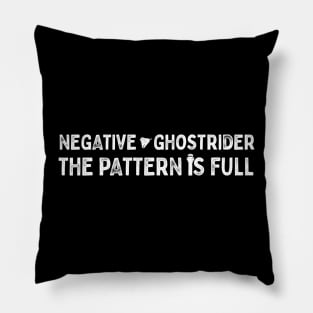 Negative Ghostrider the pattern is full Pillow