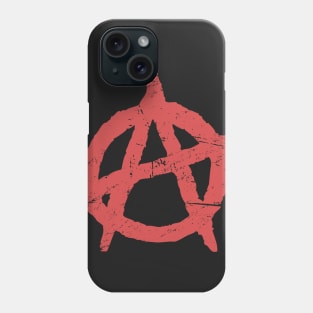 Distressed Punk Anarchy Symbol Phone Case