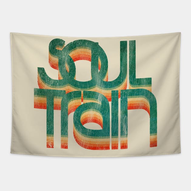 RETRO SOUL TRAIN VINTAGE COLOR Tapestry by dwimuksin99