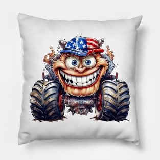 4th of July Monster Truck #2 Pillow