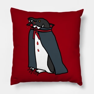 Halloween Horror Vampire Penguin Pillow