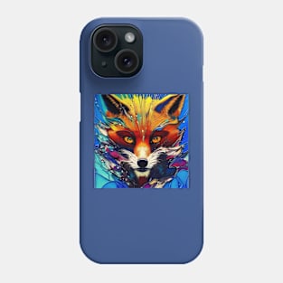 Graphic Novel Comic Book Art Style Red Fox Phone Case