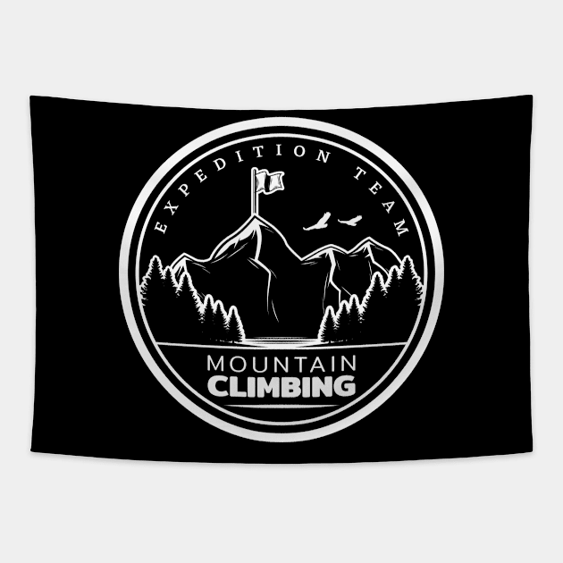 Mountain Climbing Tapestry by Climbinghub