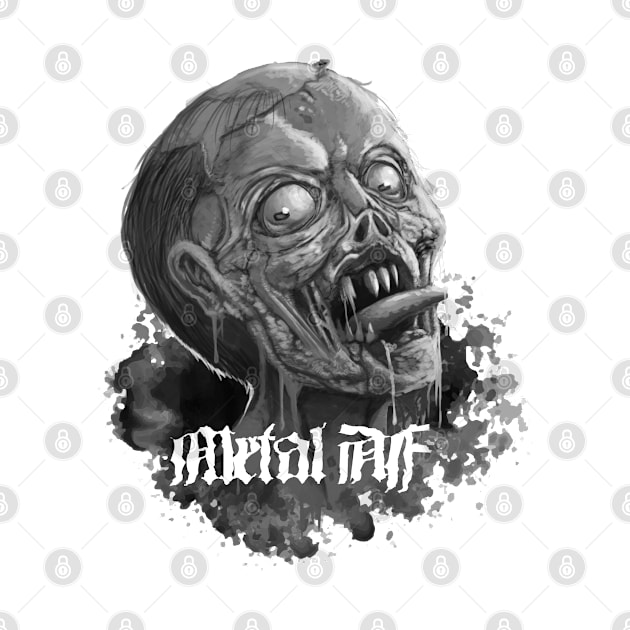 Metal Zombie Halloween by Mottley Design