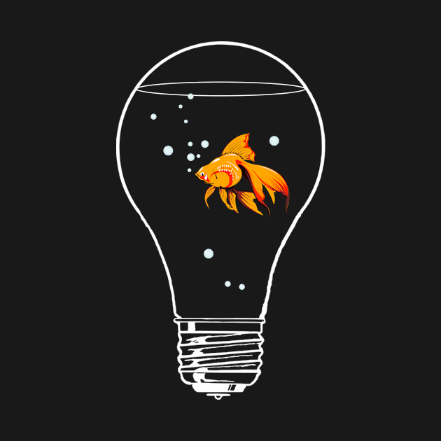 Fish In Lightbulb by MaikaeferDesign