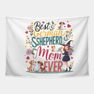 Best German Shepherd Mom Ever Funny Pet Dog Tapestry