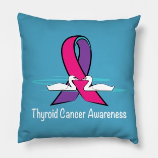 Thyroid Cancer Swans of Hope Pillow