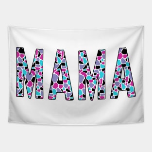 Mama Giraffe Print Tee - Tee for moms, mamas, momlife Tapestry