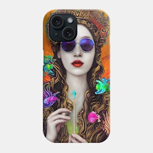 PORTRAIT QUEEN TECHNO Phone Case