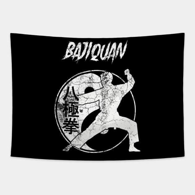 Bajiquan Kung Fu Martial Arts Training Dojo Yin Yang Tapestry by JTYDesigns