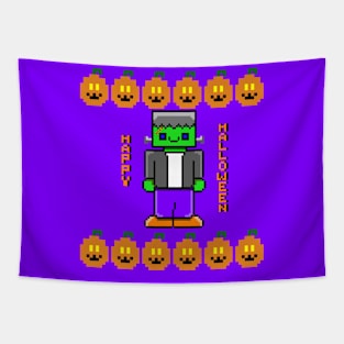 Frankenstein Happy Halloween Tapestry