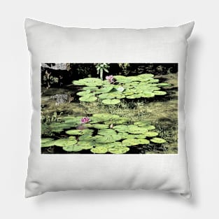 Floating Lily Pads Pillow