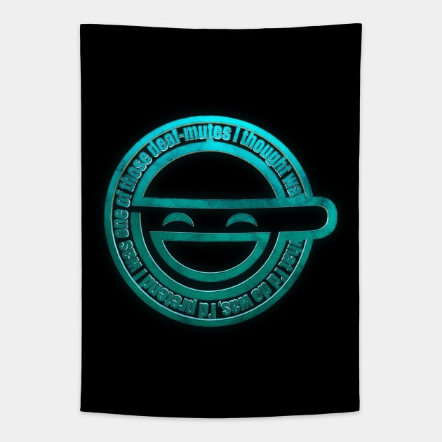 The laughing man Tapestry by ChrisHarrys