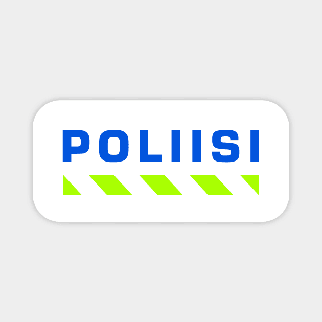 Poliisi Nr3 Magnet by MotiviTees