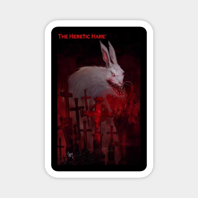 THE HERETIC HARE - Damien Worm Magnet by THE HERETIC HARE