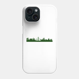 SAN FRANCISCO skyline in forest green Phone Case
