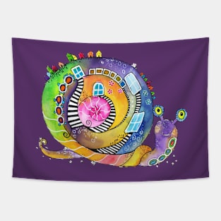 rainbow snail 2 Tapestry