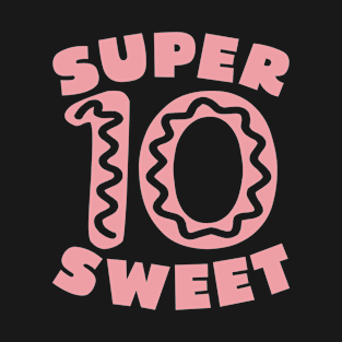 Super Sweet 10 Donut Birthday T-Shirt