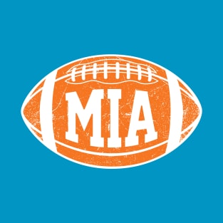 MIA Retro Football - Teal T-Shirt