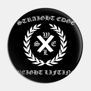 Straight Edge Weightlifting Pin
