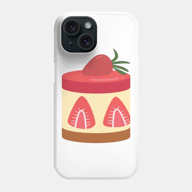 Strawberry Cheesecake Phone Case by TheMoodyDecor