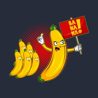 Banana Revolution Banana split fruit gift idea present T-Shirt